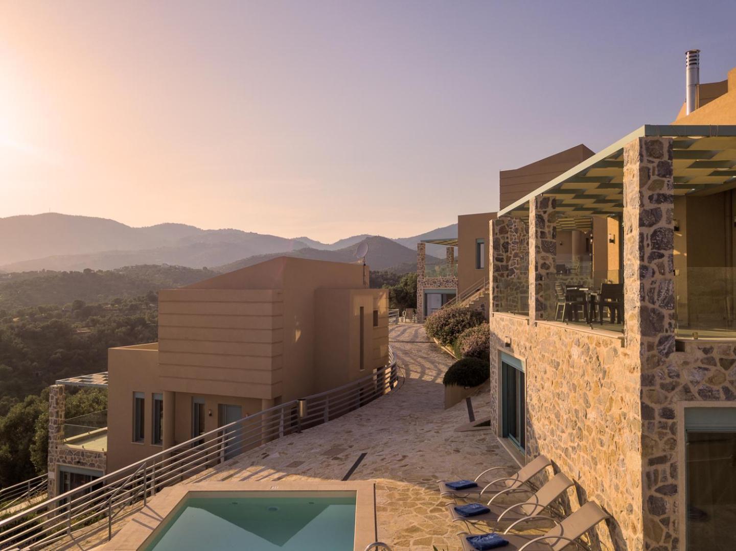 Ouzo Panoramic Houses 1, With Private Pool Plomari Exterior photo